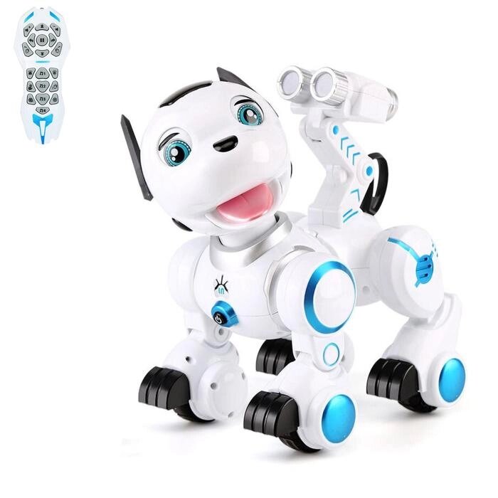 Робот интерактивный радиоуправляемый, программируемый "Дружок", световые и звуковые эффекты от компании Интернет-гипермаркет «MOLL» - фото 1