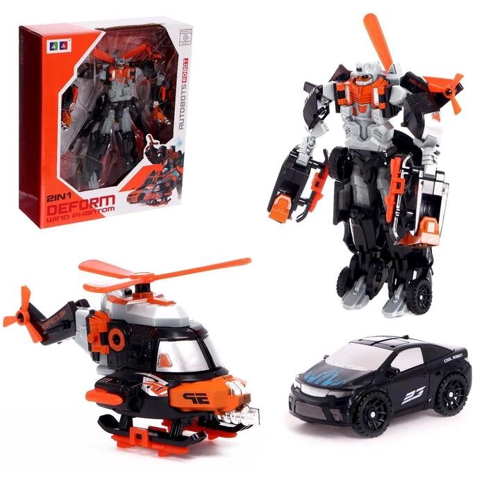 Робот "Шторм", трансформируется, 2 собираются в 1 робота от компании Интернет-гипермаркет «MOLL» - фото 1