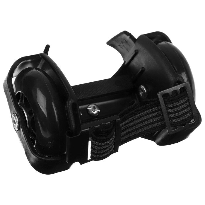 Ролики для обуви раздвижные мини, колеса световые РU 70 мм, ABEC 5, цвет черный от компании Интернет-гипермаркет «MOLL» - фото 1