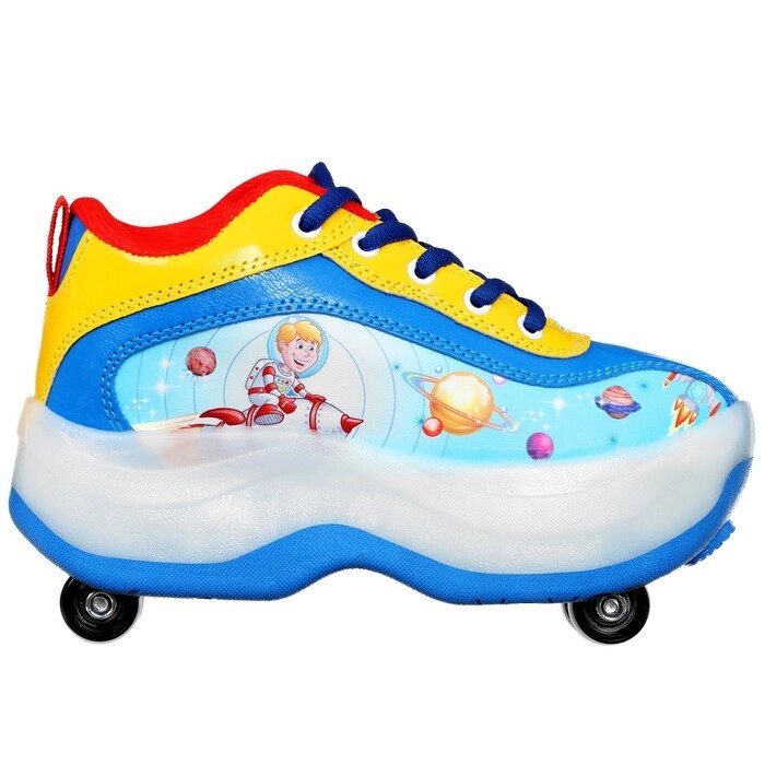Роликовые кроссовки, колёса PVC, р. 30 от компании Интернет-гипермаркет «MOLL» - фото 1