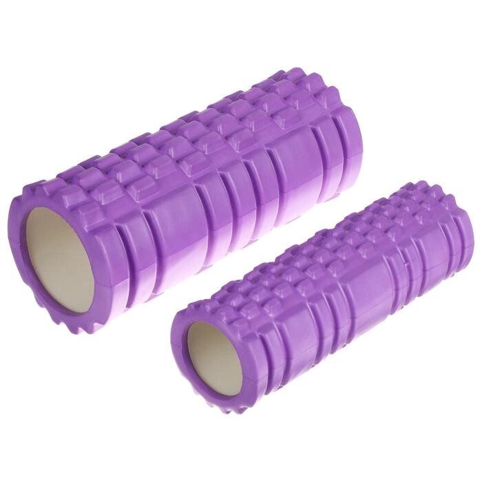 Роллер для йоги 2 в 1, 33 х 13 см и 33 х 10 см, цвет фиолетовый ##от компании## Интернет-гипермаркет «MOLL» - ##фото## 1