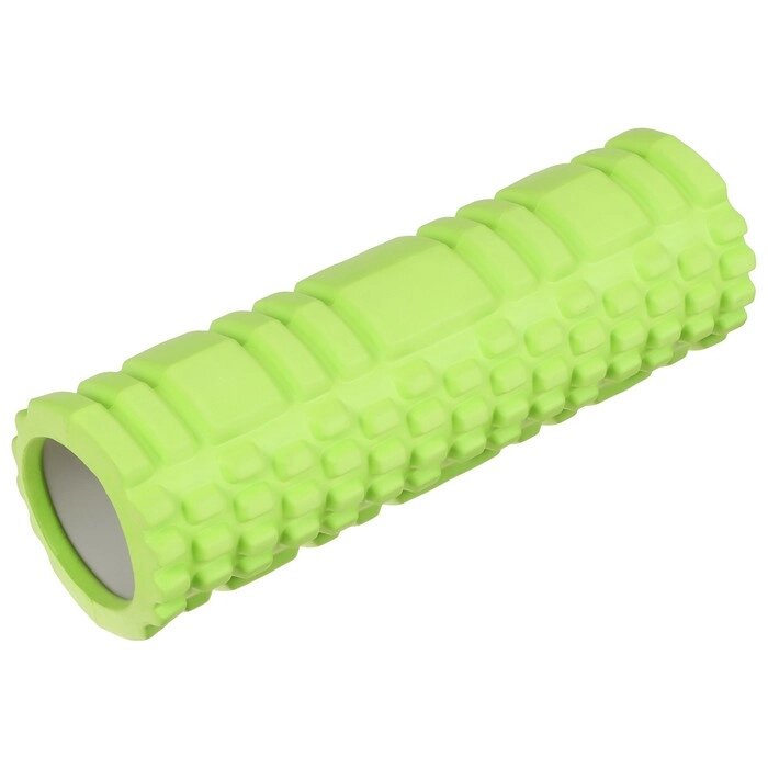 Роллер для йоги 29 х 9 см, массажный, цвет зелёный от компании Интернет-гипермаркет «MOLL» - фото 1