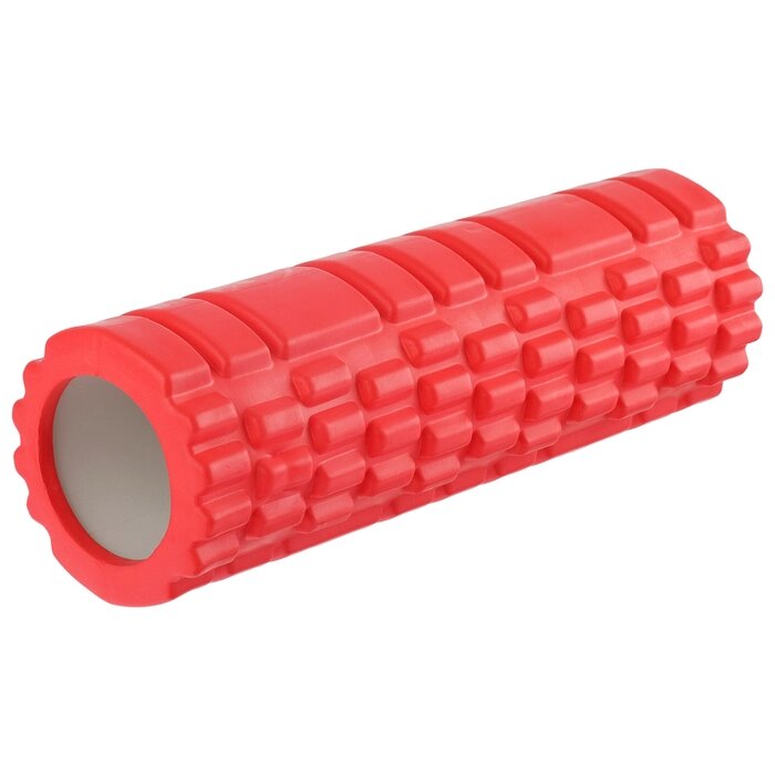 Роллер для йоги 30 х 10 см,  массажный, цвет красный от компании Интернет-гипермаркет «MOLL» - фото 1