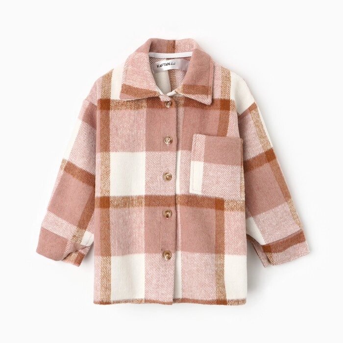 Рубашка детская KAFTAN утепеленная,  р. 34 (122-128), розовая от компании Интернет-гипермаркет «MOLL» - фото 1