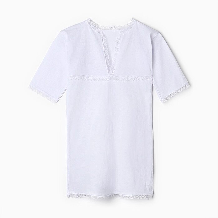 Рубашка крестильная 1406 К белый, рост 74 см от компании Интернет-гипермаркет «MOLL» - фото 1