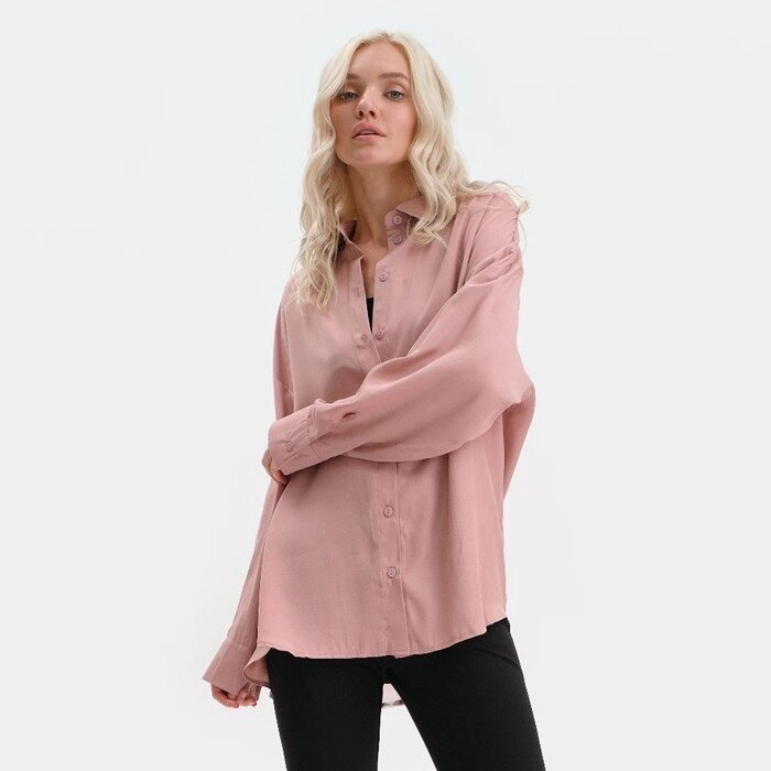 Рубашка женская MIST, р. 40-42, розовый от компании Интернет-гипермаркет «MOLL» - фото 1