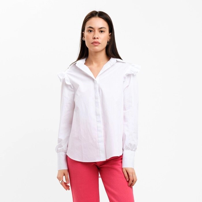 Рубашка женская MIST, р. 50, белый от компании Интернет-гипермаркет «MOLL» - фото 1
