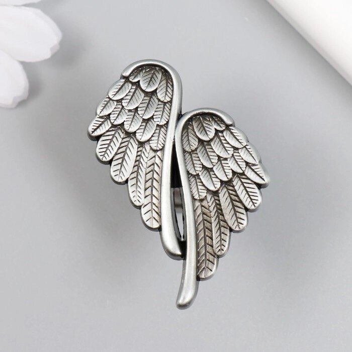 Ручка для шкатулки металл "Крылья ангела" состаренное серебро от компании Интернет-гипермаркет «MOLL» - фото 1