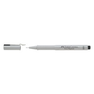 Ручка капиллярная для черчения и рисования Faber-Castell линер Ecco Pigment 0.05 мм, пигментная, цвет чернил чёрный