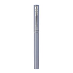 Ручка-роллер parker vector XL silver BLUE, тонкая 0.5мм, подар/уп 2159775