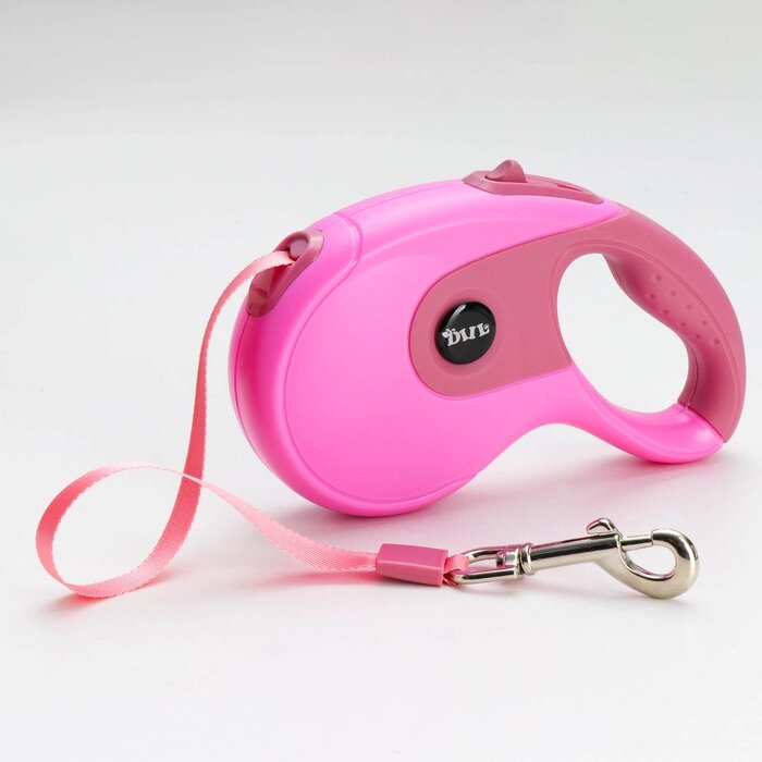 Рулетка DIIL, 5 м, до 40 кг, лента, прорезиненная ручка, розовая от компании Интернет-гипермаркет «MOLL» - фото 1