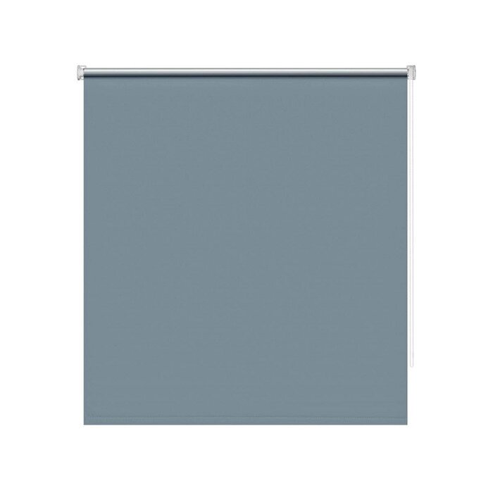 Рулонная штора блэкаут "Плайн", 140х175 см, цвет синяя от компании Интернет-гипермаркет «MOLL» - фото 1