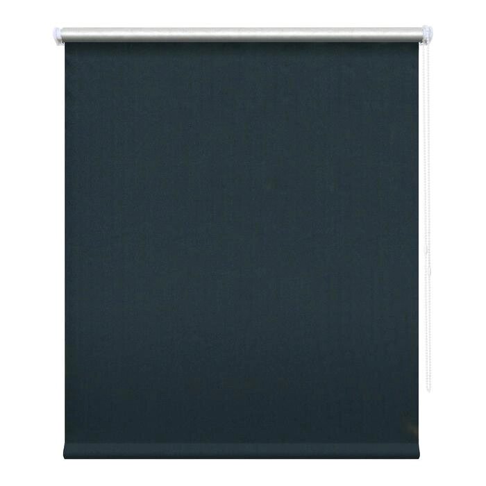 Рулонная штора блэкаут "Сильвер", 120 х 175 см, цвет тёмно-синий от компании Интернет-гипермаркет «MOLL» - фото 1
