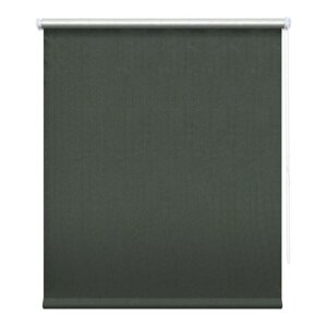 Рулонная штора блэкаут "Сильвер", 90 х 175 см, цвет графит