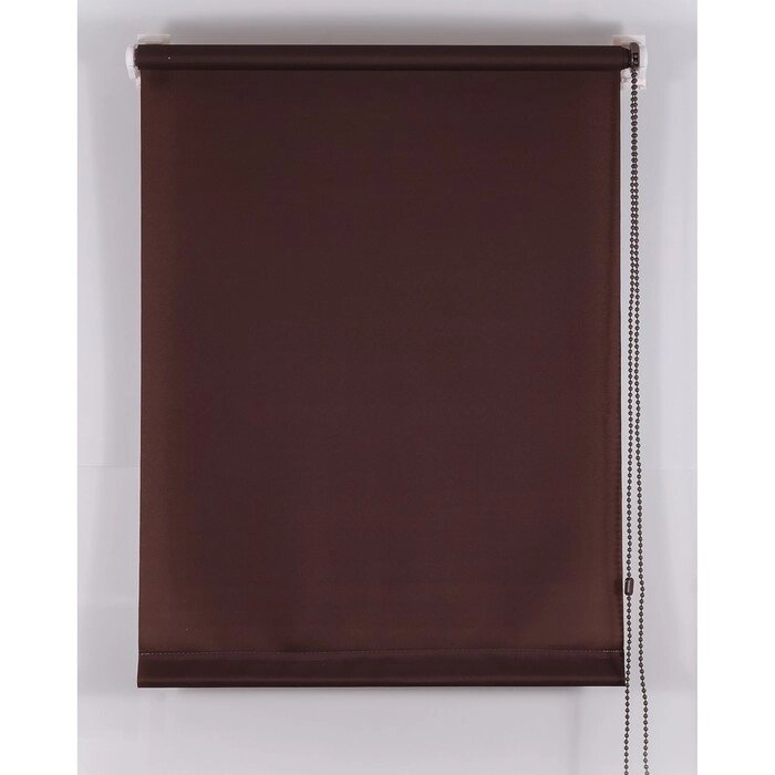 Рулонная штора Магеллан (шторы и фурнитура) "Комфортиссимо", 80160 см, цвет шоколадный от компании Интернет-гипермаркет «MOLL» - фото 1