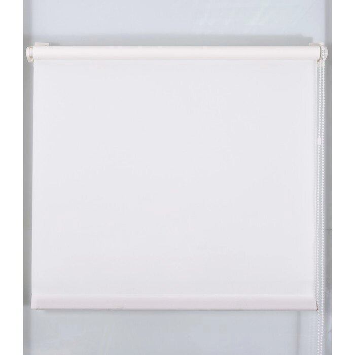 Рулонная штора Магеллан (шторы и фурнитура) "Простая MJ", размер 100160 см, цвет белый от компании Интернет-гипермаркет «MOLL» - фото 1