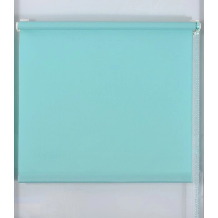 Рулонная штора "Простая MJ", размер 100х160 см, цвет бирюза от компании Интернет-гипермаркет «MOLL» - фото 1