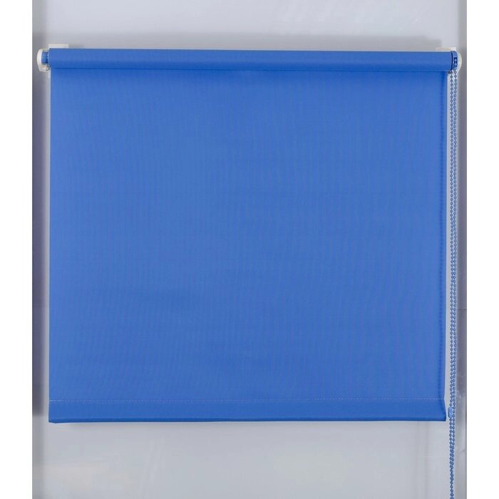 Рулонная штора "Простая MJ", размер 220х160 см, цвет синий от компании Интернет-гипермаркет «MOLL» - фото 1
