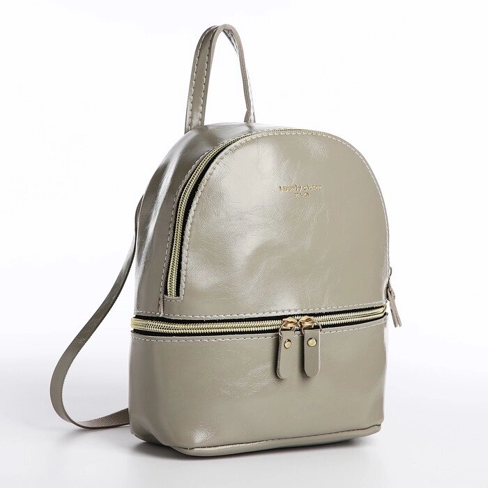 Рюкзак 18*8,5*22 см, отд на молнии, серый от компании Интернет-гипермаркет «MOLL» - фото 1