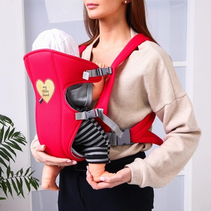 Рюкзак-кенгуру для малыша "Моё сердечко", от 3 до 10 кг от компании Интернет-гипермаркет «MOLL» - фото 1