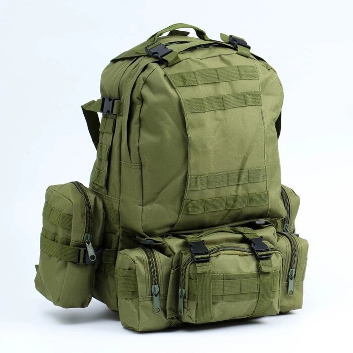 Рюкзак такический "Аdventure", зеленый, с доп. отделениями от компании Интернет-гипермаркет «MOLL» - фото 1
