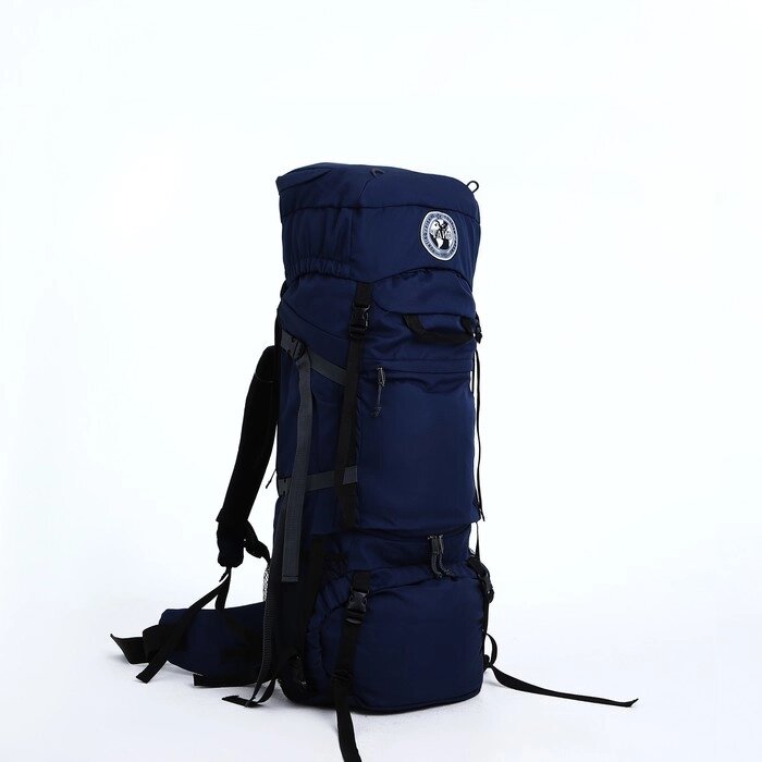 Рюкзак тур Тигрис 1, 80 л, отдел на шнурке, 2 наружных кармана, цвет синий от компании Интернет-гипермаркет «MOLL» - фото 1