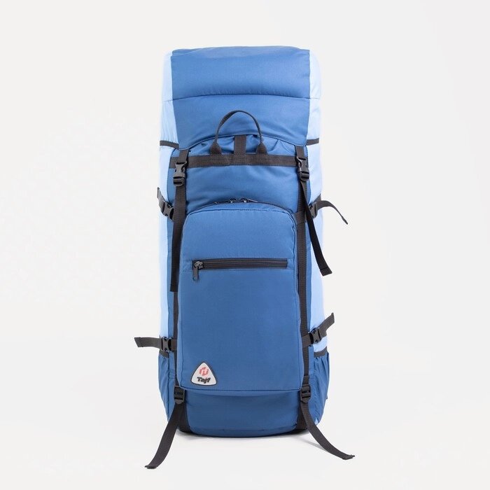 Рюкзак туристический, 100 л, отдел на шнурке, наружный карман, 2 боковые сетки, цвет синий/голубой от компании Интернет-гипермаркет «MOLL» - фото 1