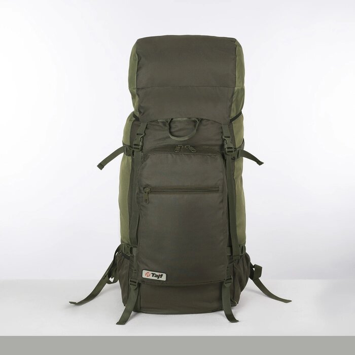 Рюкзак туристический, 120 л, отдел на шнурке, наружный карман, 2 боковые сетки, цвет зелёный от компании Интернет-гипермаркет «MOLL» - фото 1