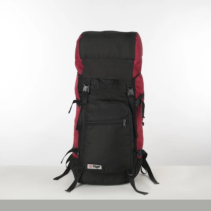 Рюкзак туристический, 60 л, отдел на шнурке, наружный карман, 2 боковые сетки, цвет чёрный от компании Интернет-гипермаркет «MOLL» - фото 1