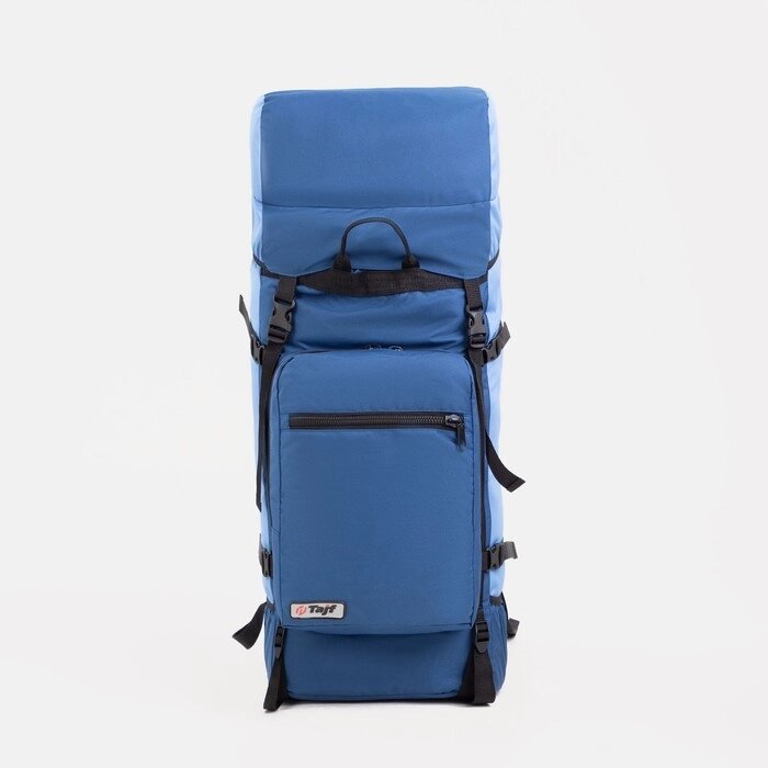 Рюкзак туристический, 60 л, отдел на шнурке, наружный карман, 2 боковые сетки, цвет синий/голубой от компании Интернет-гипермаркет «MOLL» - фото 1