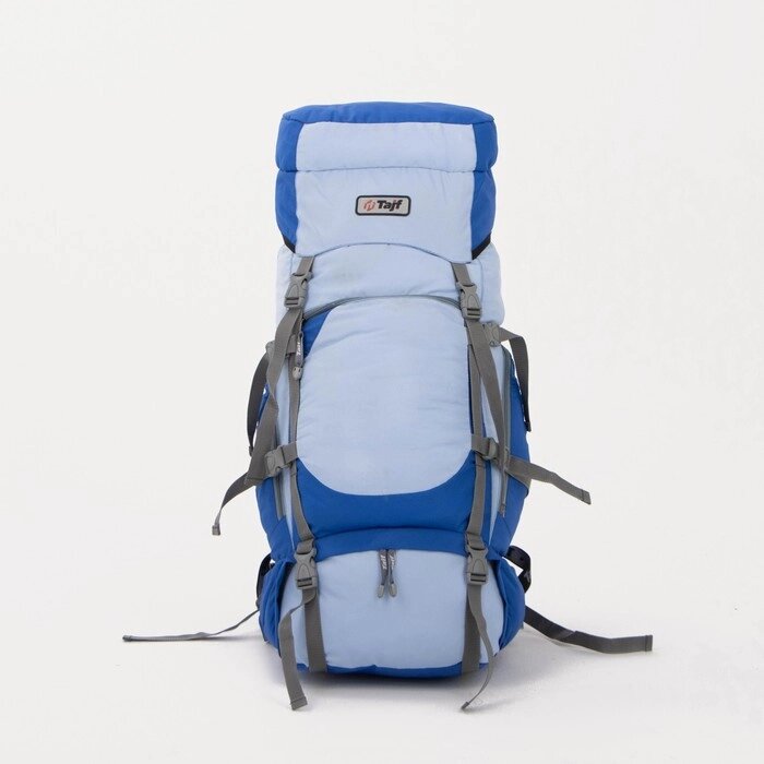 Рюкзак туристический, 65 л, отдел на шнурке, 2 наружных кармана, 2 боковых кармана, цвет голубой от компании Интернет-гипермаркет «MOLL» - фото 1