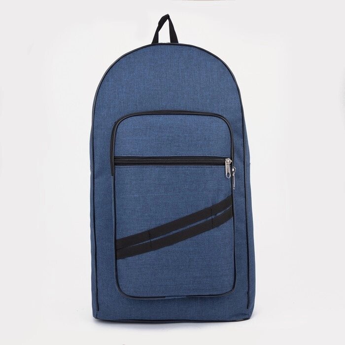 Рюкзак туристический 70 л, 35*20*60, отд на молнии, 2 н/кармана, синий от компании Интернет-гипермаркет «MOLL» - фото 1