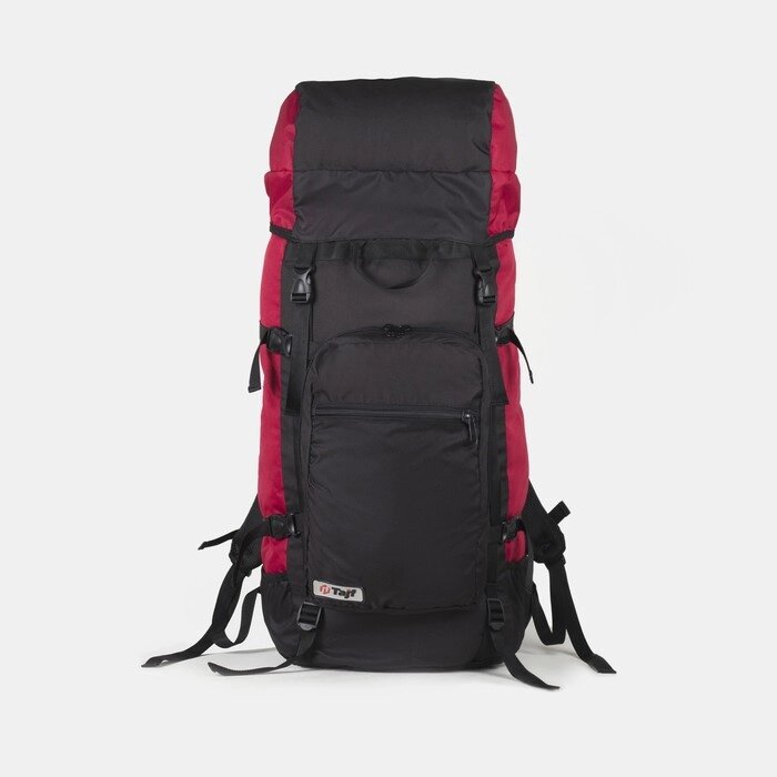 Рюкзак туристический, 70 л, отдел на шнурке, наружный карман, 2 боковые сетки, цвет чёрный от компании Интернет-гипермаркет «MOLL» - фото 1