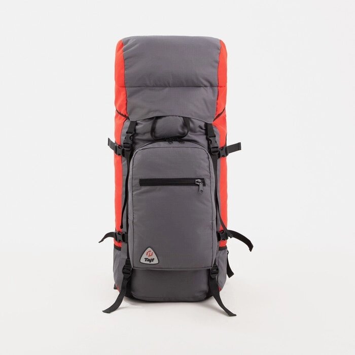 Рюкзак туристический, 70 л, отдел на шнурке, наружный карман, 2 боковые сетки, цвет серый/красный от компании Интернет-гипермаркет «MOLL» - фото 1