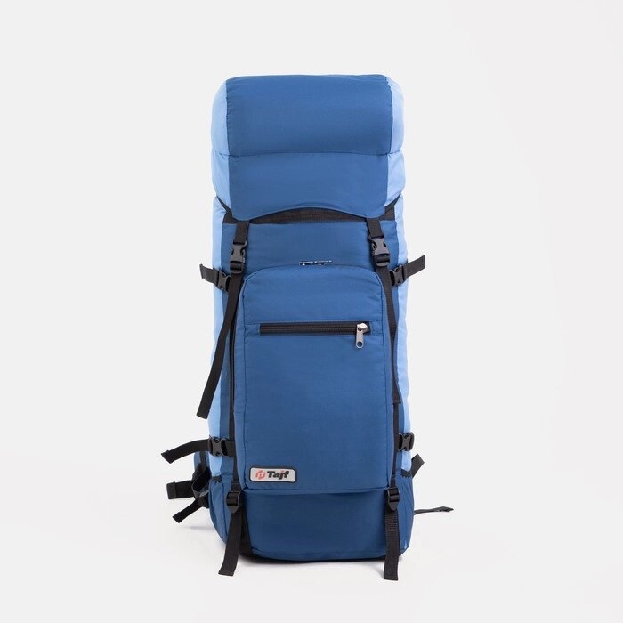 Рюкзак туристический, 70 л, отдел на шнурке, наружный карман, 2 боковые сетки, цвет синий/голубой от компании Интернет-гипермаркет «MOLL» - фото 1