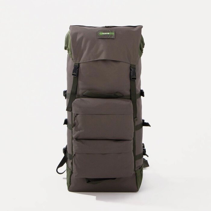 Рюкзак туристический, 80 л, отдел на молнии, 3 наружных кармана, цвет зелёный от компании Интернет-гипермаркет «MOLL» - фото 1
