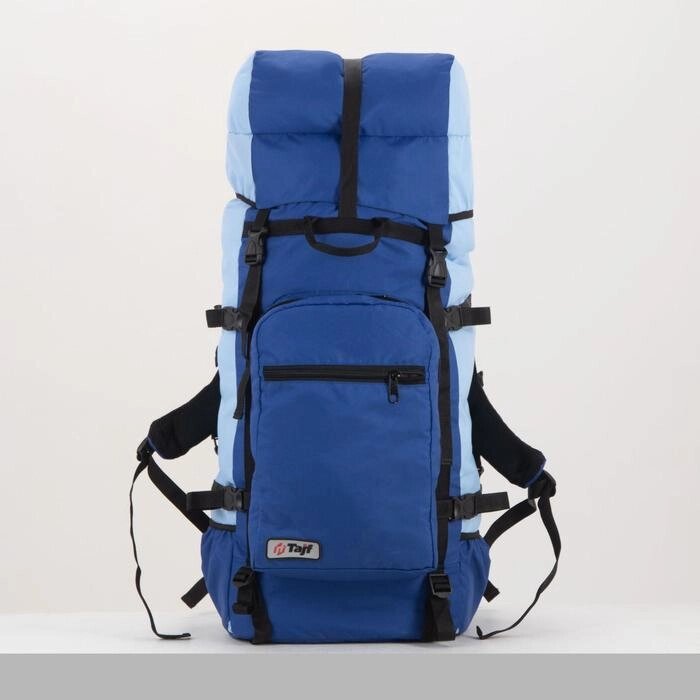 Рюкзак туристический, 90 л, отдел на шнурке, наружный карман, цвет синий/голубой от компании Интернет-гипермаркет «MOLL» - фото 1