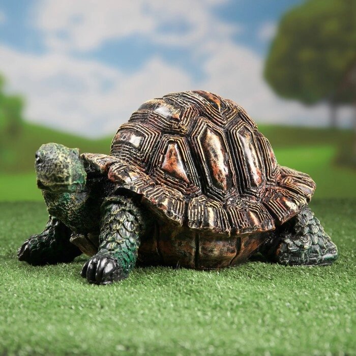 Садовая фигура "Черепаха" большая новая 36х24х22  см от компании Интернет-гипермаркет «MOLL» - фото 1