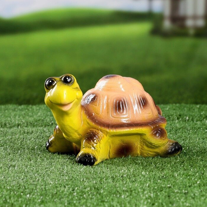 Садовая фигура "Черепаха улыбается" 12х19х16см от компании Интернет-гипермаркет «MOLL» - фото 1