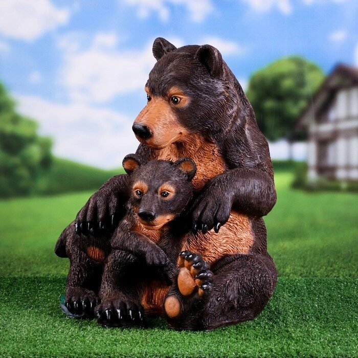 Садовая фигура "Два медведя" 41х40х45см от компании Интернет-гипермаркет «MOLL» - фото 1