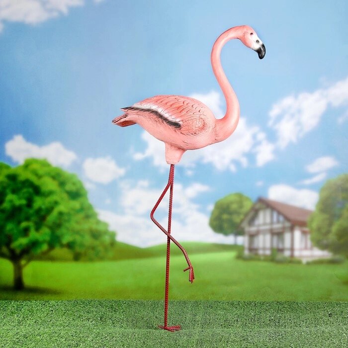 Садовая фигура "Фламинго" большой 40*18*46 см от компании Интернет-гипермаркет «MOLL» - фото 1