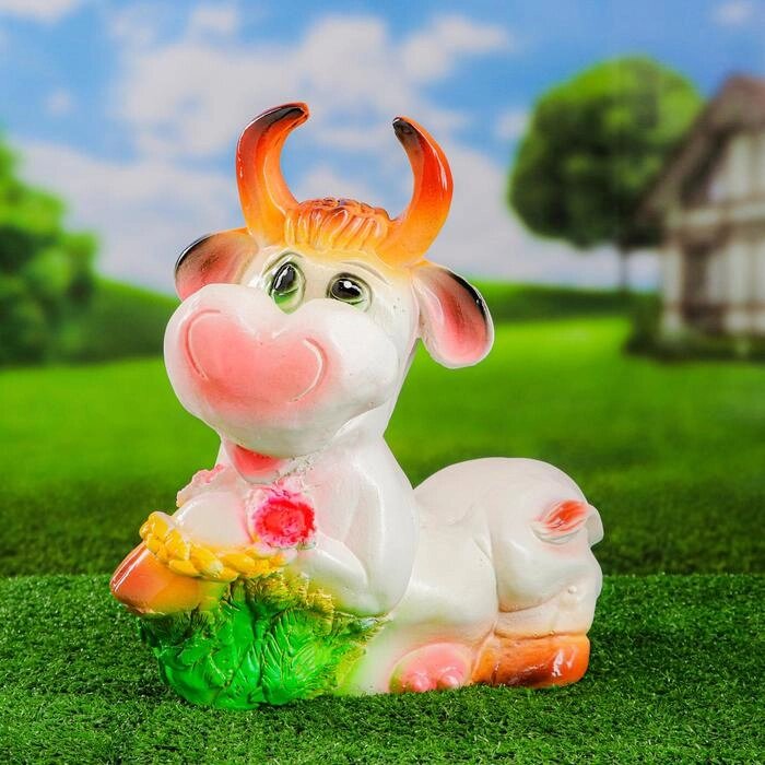 Садовая фигура "Корова веселая" 34х30см от компании Интернет-гипермаркет «MOLL» - фото 1