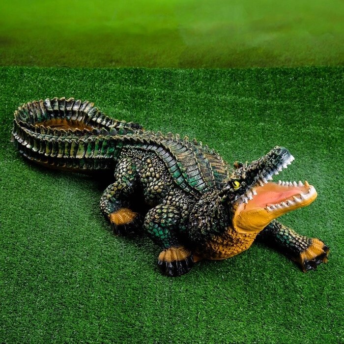 Садовая фигура "Крокодил" 83*28*32 см от компании Интернет-гипермаркет «MOLL» - фото 1
