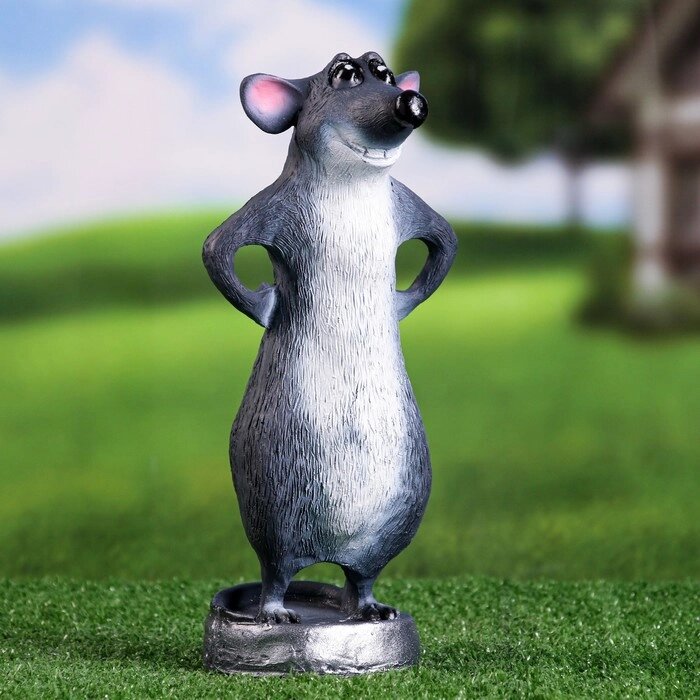 Садовая фигура "Крысёнок" 12х23х10см от компании Интернет-гипермаркет «MOLL» - фото 1
