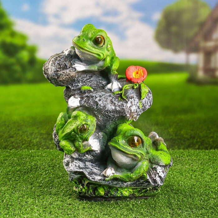 Садовая фигура "Лягушата на камнях" 36х26см от компании Интернет-гипермаркет «MOLL» - фото 1