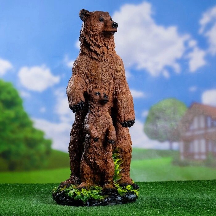 Садовая фигура "Медведи" два 26*25*55 см от компании Интернет-гипермаркет «MOLL» - фото 1