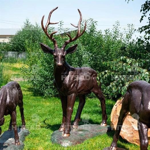 Садово-парковая скульптура Олень от компании Интернет-гипермаркет «MOLL» - фото 1