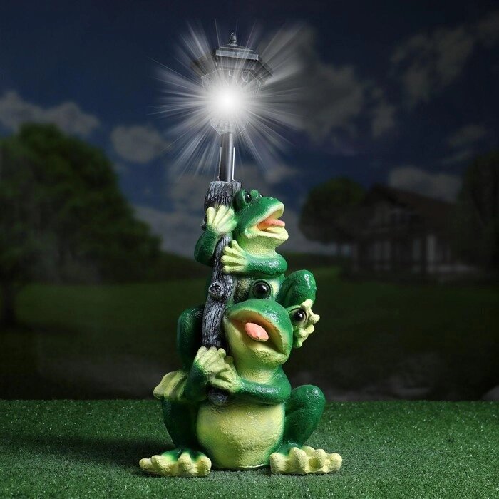 Садовый фонарь "Лягушата с фонарем" 50см от компании Интернет-гипермаркет «MOLL» - фото 1