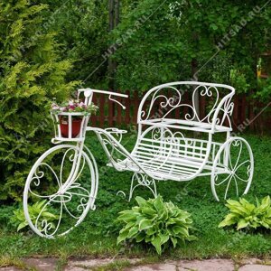 Садовый велосипед с кашпо