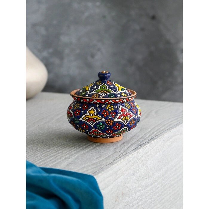 Сахарница "Персия", 0.3 л, микс, керамика, Иран от компании Интернет-гипермаркет «MOLL» - фото 1